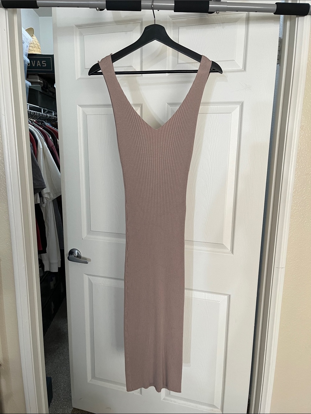 Sweater material dress